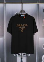 PRADA(プラダ)高グラム重量100%コットンカップルモデル半袖Tシャツコピー