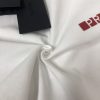 PRADA(プラダ)2024新作定番赤いストライプのロゴデザインカップルモデル半袖Tシャツ n級品