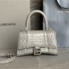 BALENCIAGA(バレンシアガ)クロコダイル柄オリジナルレザーバージョン𝗛𝗼𝘂𝗿𝗴𝗹𝗮𝘀𝘀 砂時計バッグn級品
