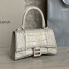 BALENCIAGA(バレンシアガ)クロコダイル柄オリジナルレザーバージョン𝗛𝗼𝘂𝗿𝗴𝗹𝗮𝘀𝘀 砂時計バッグn級品