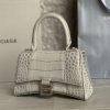 BALENCIAGA(バレンシアガ)クロコダイル柄オリジナルレザーバージョン𝗛𝗼𝘂𝗿𝗴𝗹𝗮𝘀𝘀 砂時計バッグn級品