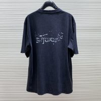 BALENCIAGA(バレンシアガ) 偽物 定番海波logoプリントカジュアル半袖Tシャツ 激安通販