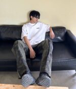 BALENCIAGA(バレンシアガ)偽物バレンシアガ最新鉄塔の波プリントレジャー半袖Ｔシャツ激安通販