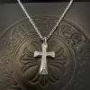 Chrome Hearts（クロムハーツ ）n級品 クロスダイヤモンドペンダント蛇骨ネックレス 激安通販