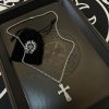 Chrome Hearts（クロムハーツ ）n級品 クロスダイヤモンドペンダント蛇骨ネックレス 激安通販