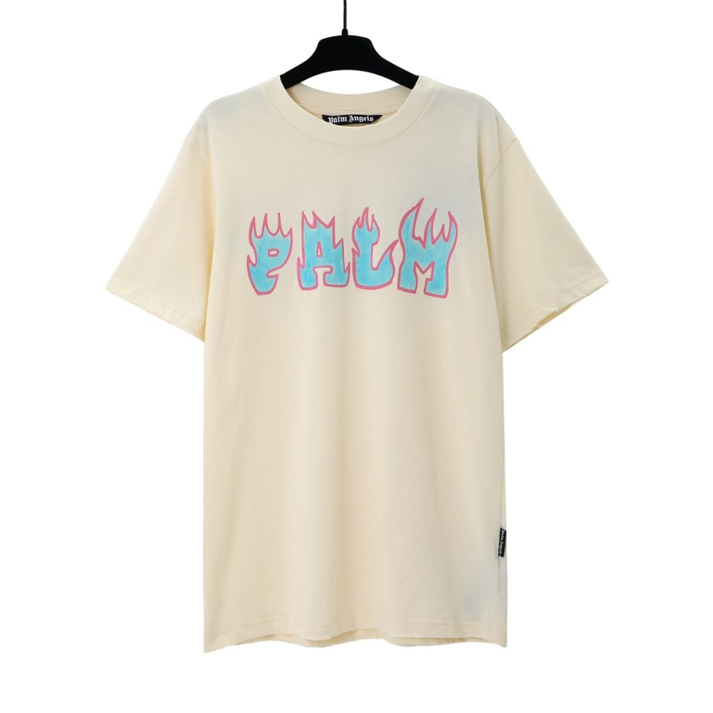 PalmAngels （パームエンジェルス）コピー シンプルスタイルlogeプリントトレンド半袖Tシャツ男女兼用