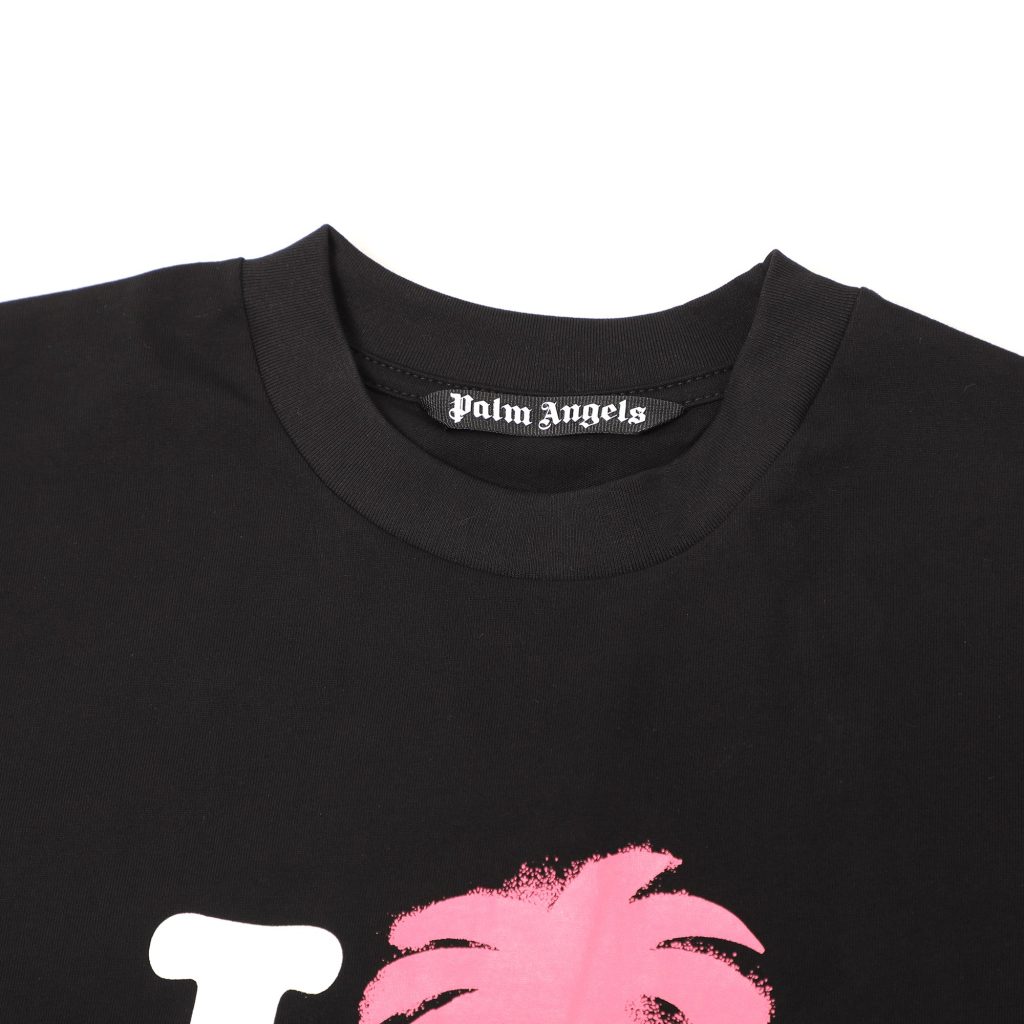 PalmAngels （パームエンジェルス） 定番コピー ヤシのアルファベットlogeカジュアル半袖Tシャツ 