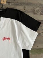 STUSSY(ステューシー)2024新作 コピー 芸能人 落書き写真プリント半袖Tシャツ