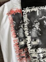 STUSSY(ステューシー)2024新作 コピー 芸能人 落書き写真プリント半袖Tシャツ