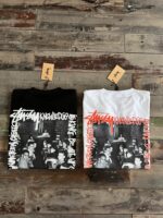 STUSSY(ステューシー)2024新作 コピー 芸能人 落書き写真プリント半袖Tシャツ