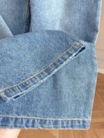 Acne Studios(アクネ ストゥディオズ)コピーレトロな帯域の緩い広い脚ズボンアルファベットはジーパンを刺繍します