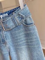 Acne Studios(アクネ ストゥディオズ)コピーレトロな帯域の緩い広い脚ズボンアルファベットはジーパンを刺繍します