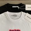 Acne Studios(アクネ ストゥディオズ)２０２４の春夏新作スーパーコピーの覆ゴムアルファベットカップル半袖Ｔシャツ
