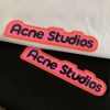 Acne Studios(アクネ ストゥディオズ)２０２４の春夏新作スーパーコピーの覆ゴムアルファベットカップル半袖Ｔシャツ
