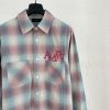 AMI PARIS（アミ・パリス）コピー刺しゅうチェック長袖シャツ通販