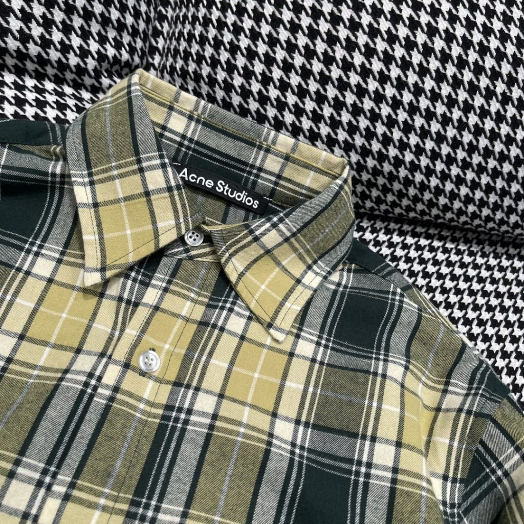 Acne Studios(アクネ ストゥディオズ)2024新作偽物格子のシャツの濃いキャンパス風激安通販