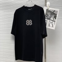 BALENCIAGA(バレンシアガ) コピー 刺繍新ロゴカジュアル半袖Tシャツ