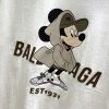 BALENCIAGA(バレンシアガ) ミッキーマウスプリント柄オシャレでカジュアル半袖
