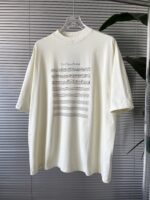 BALENCIAGA(バレンシアガ) スーパーコピー 芸能人 音符楽譜柄プリント半袖Tシャツ