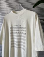 BALENCIAGA(バレンシアガ) スーパーコピー 芸能人 音符楽譜柄プリント半袖Tシャツ