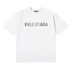 BALENCIAGA(バレンシアガ) 偽物 定番ロゴ刺繍カップルタイプラウンドネック半袖Tシャツ 通販