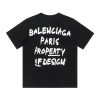 BALENCIAGA(バレンシアガ) 偽物 アルファベットプリント半袖Tシャツ
