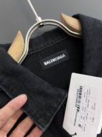 BALENCIAGA(バレンシアガ) 偽物 ロゴアルファベット刺繍ペアルックデニムジャケット芸能人