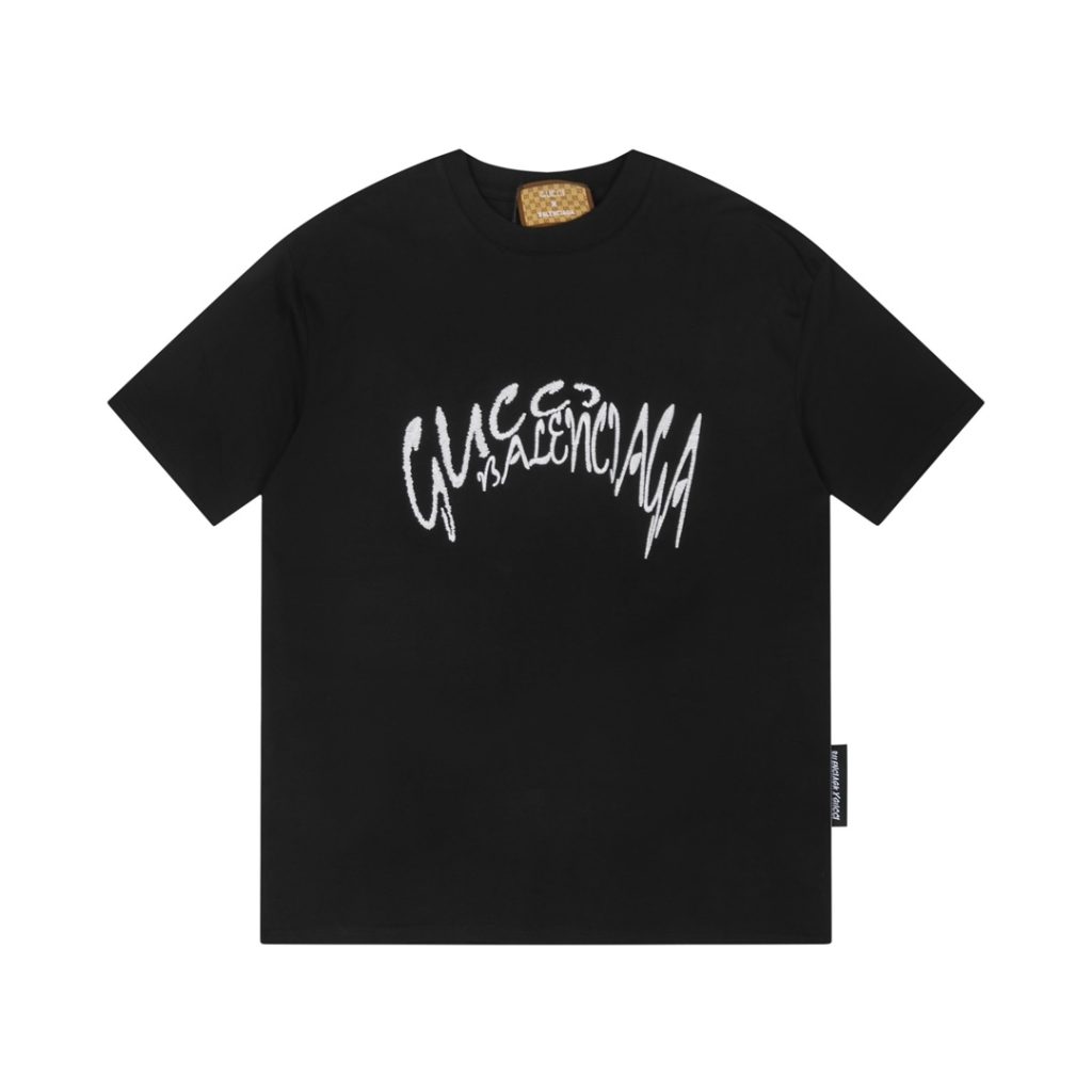 BALENCIAGA(バレンシアガ) n級品 連名刺繍Tシャツカジュアル半袖 激安通販
