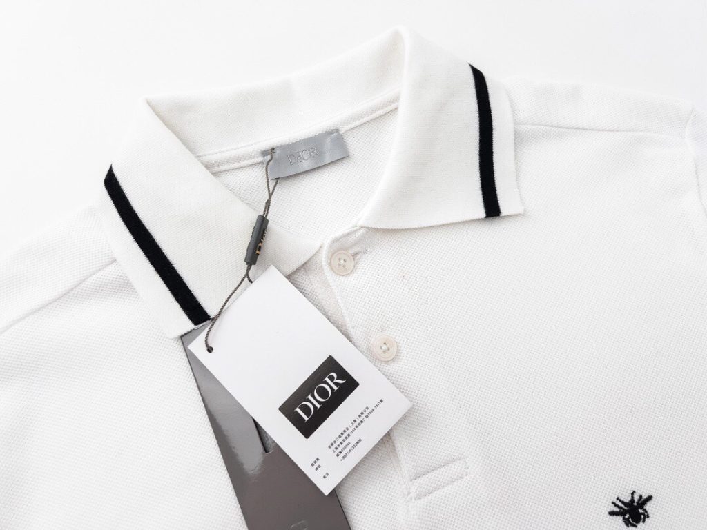 Dior(ディオール) スーパーコピー 新作刺繍蜂刺繍ロゴラペル半袖ポロシャツ 通販