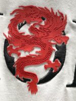 DIOR(ディオール) 偽物 龍トーテム起毛刺繍Tシャツ 通販