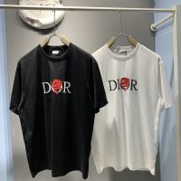 DIOR(ディオール) 偽物 龍トーテム起毛刺繍Tシャツ 通販