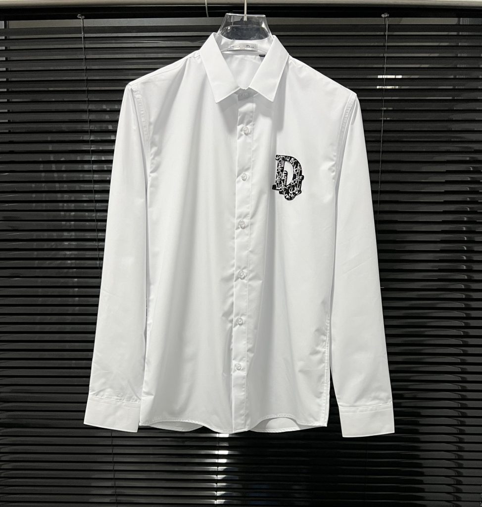 Dior(ディオール) スーパーコピー 刺繍アルファベットカジュアル長袖シャツ