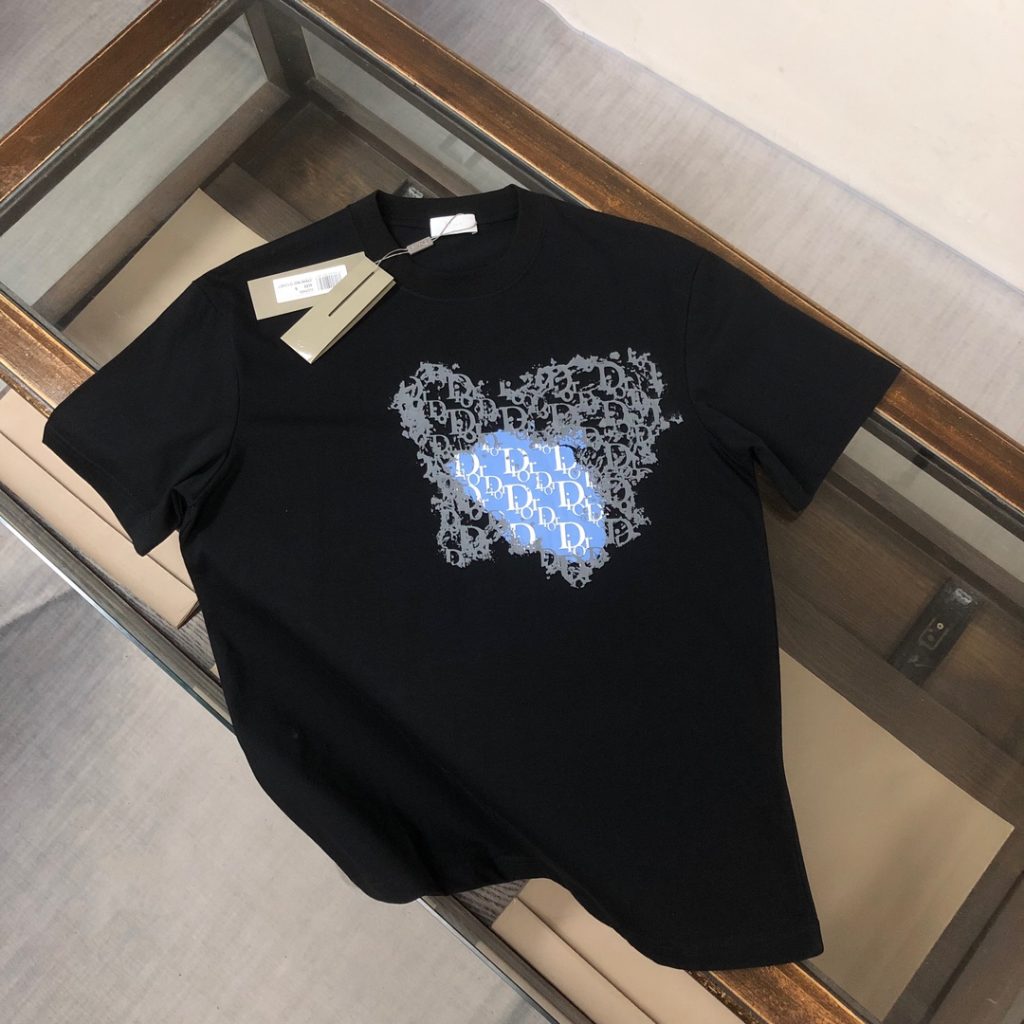 DIOR（ディオール）新作 スーパーコピー ハートプリントカジュアルカップル半袖Tシャツ