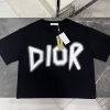 DIOR（ディオール） 偽物 アルファベットロゴプリントおしゃれカジュアルTシャツ