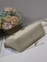 DIOR（ディオール）Lady D-Sire My ABCDior ポケットミルクホワイトライチ柄牛皮革特大籐チェック柄 n級品