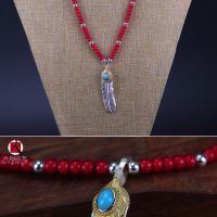 Goro’s（ゴローズ）高橋吾郎goros コピー 松石羽根925純銀瑠璃珠ネックレスgoro's 芸能人 羅志祥と同じタイプ 通販