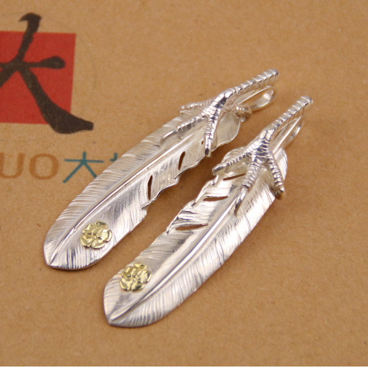 Goro’s（ゴローズ）芸能人 n級品 高橋吾郎goro's鷹の爪バラの羽ペンダント
