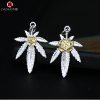 Goro’s（ゴローズ）高橋吾郎 n級品 芸能人 goros 薔薇の大きなカエデの葉のペンダント925純銀