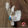 Goro’s（ゴローズ）高橋吾郎 n級品 眠れる森の美女松石全銀イーグルペンダント925純銀イーグルストラップ