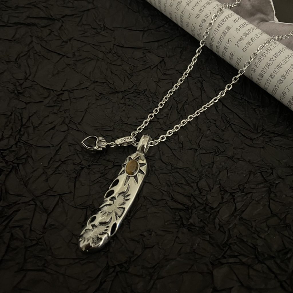 Goro’s（ゴローズ）高橋吾郎 n級品 トレンドシルバーアクセサリーフェザーペンダントネックレス 通販