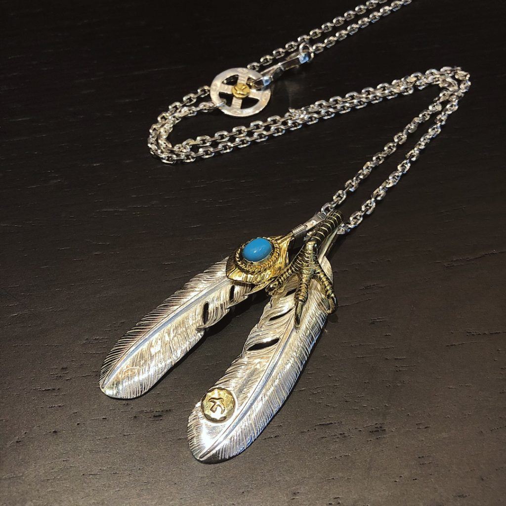 Goro’s（ゴローズ） 芸能人 n級品 高橋吾郎ターコイズ金爪フェザー