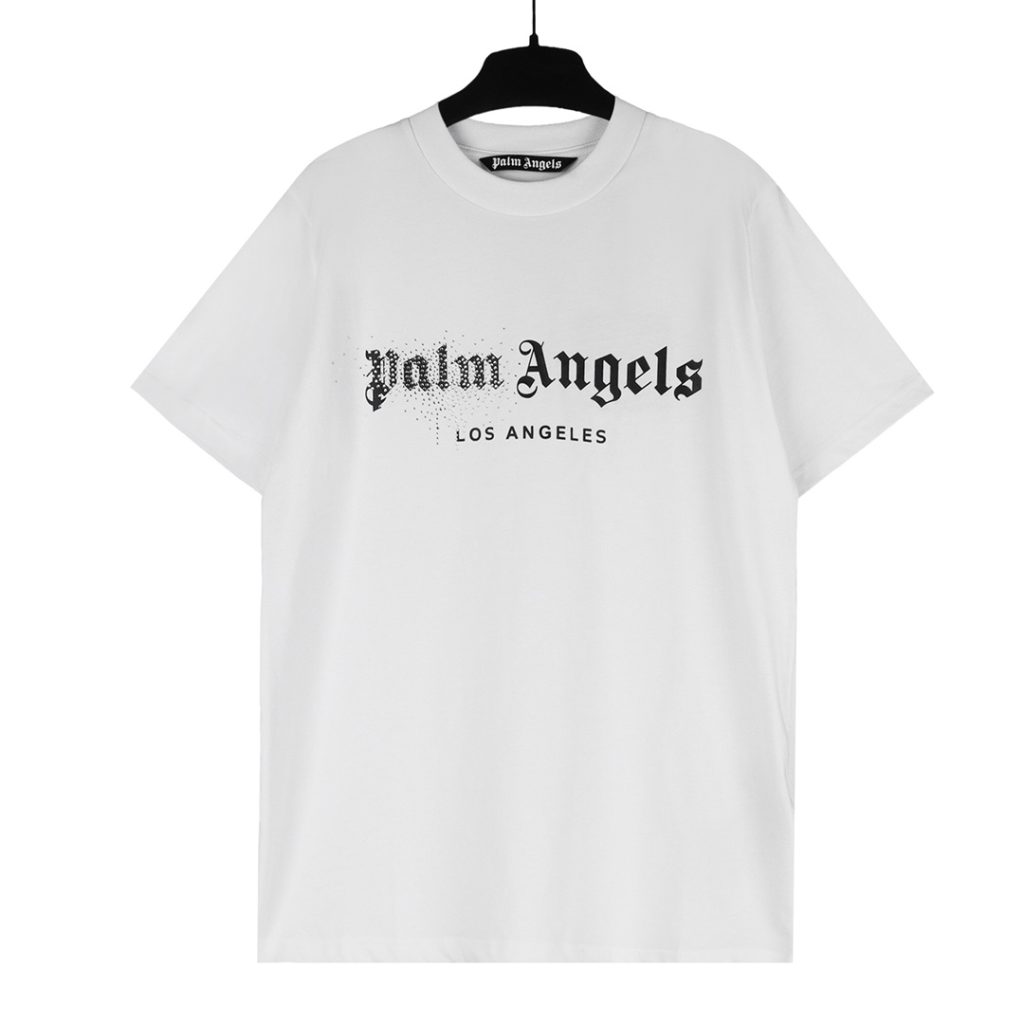 PalmAngels （パームエンジェルス）偽物 オシャレなアルファベットプリントカップルカジュアル半袖激安通販