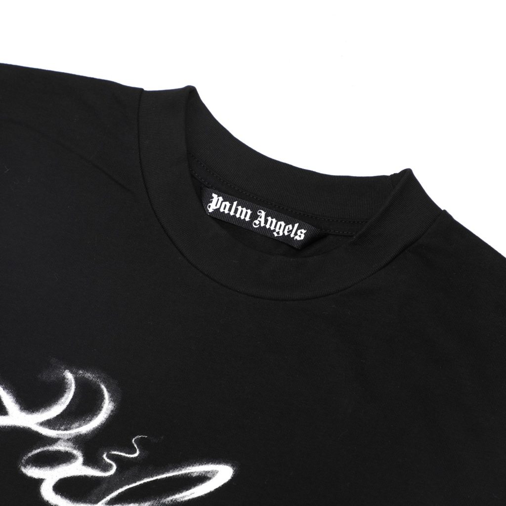 PalmAngels （パームエンジェルス）水墨落書きカジュアルカップルTシャツ