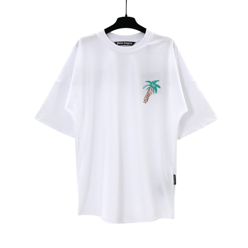 PalmAngels （パームエンジェルス）スーパーコピー 椰子アルファベットlogeプリントカジュアル半袖Tシャツ