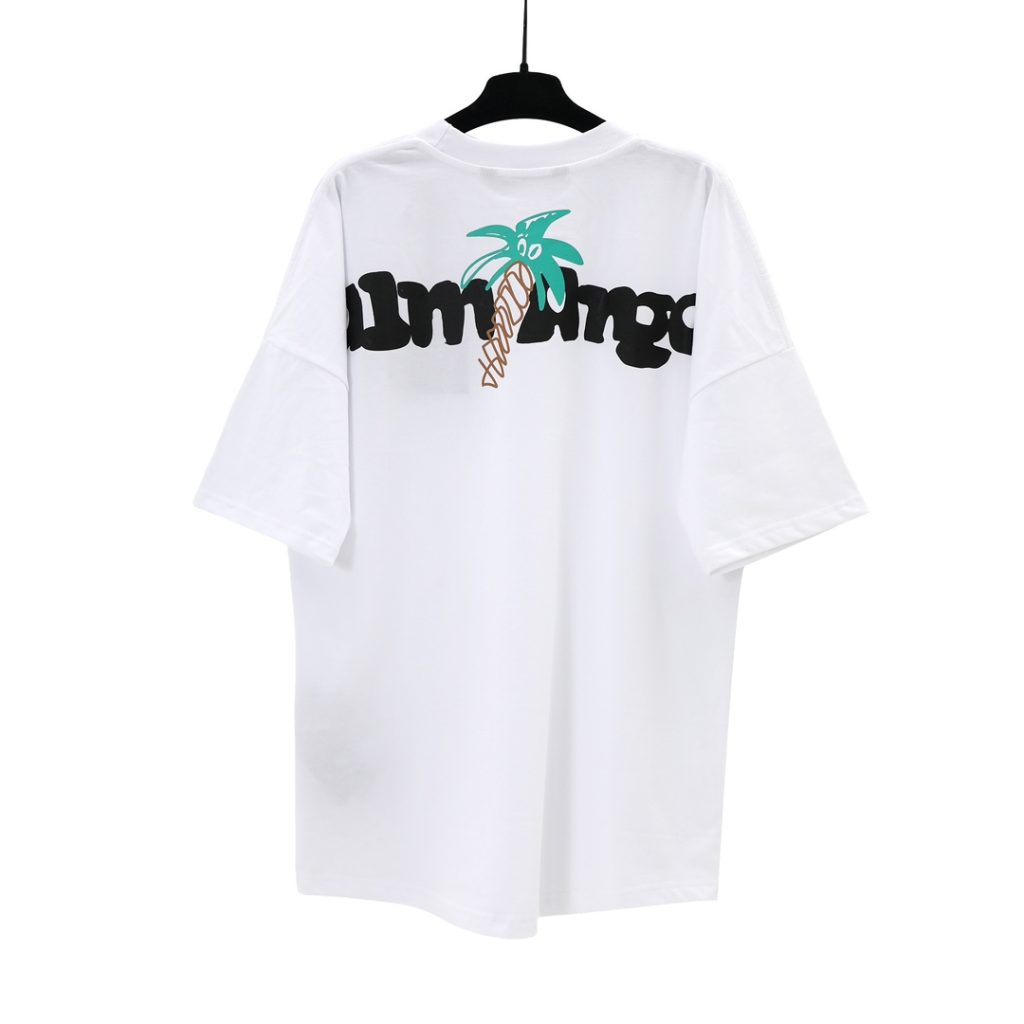 PalmAngels （パームエンジェルス）スーパーコピー 椰子アルファベットlogeプリントカジュアル半袖Tシャツ