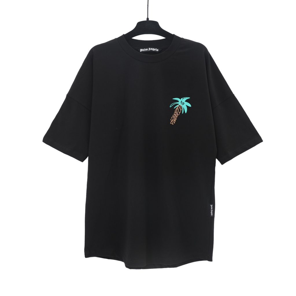 PalmAngels （パームエンジェルス）スーパーコピー 椰子アルファベットlogeプリントカジュアル半袖Tシャツ