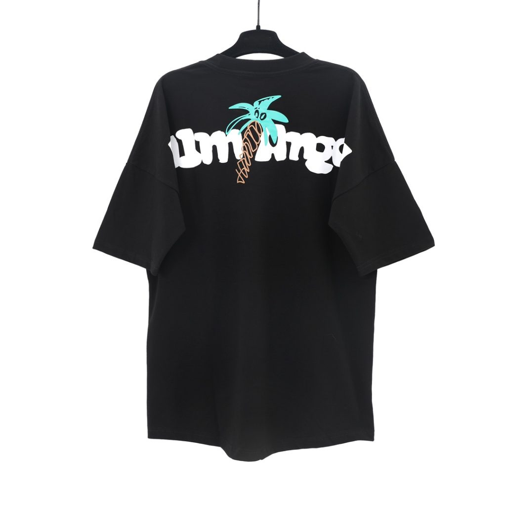 PalmAngels （パームエンジェルス）スーパーコピー 椰子アルファベットlogeプリントカジュアル半袖Tシャツ