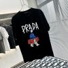 PRADA(プラダ)偽物アルファベット動画人物丸襟の短いＴ激安通販