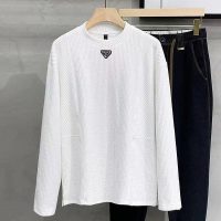 PRADA(プラダ)n級品定番三角形徽章は長袖丸襟セーターを織って高級にセーターをカスタマイズします