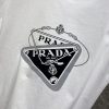 PRADA(プラダ) 2024春夏新作芸能人 n級品 定番三角ロゴプリントロゴ半袖